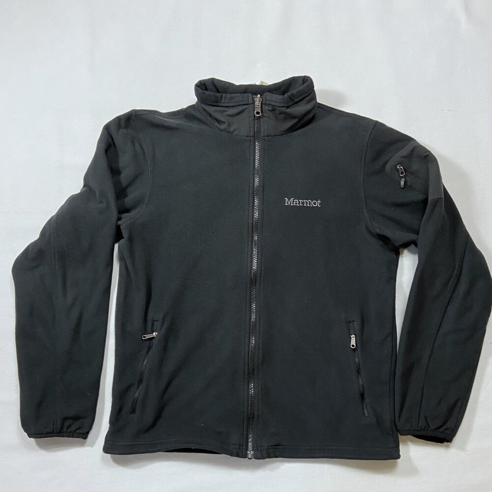 Marmot Men's Rocklin Full-Zip Fleece Jacket - BLACK MEDIUM